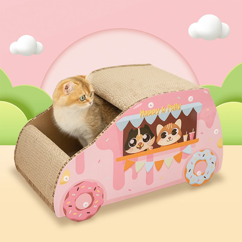 H&P Donut Car Cat Scratcher